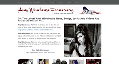Desktop Screenshot of amywinehouseforever.org